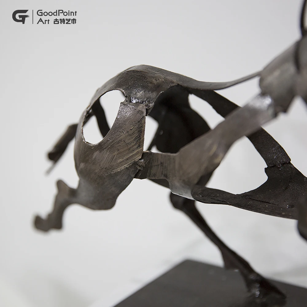 
innovative products 3d vintage office decor souvenir horse art sculpture metal handmade 