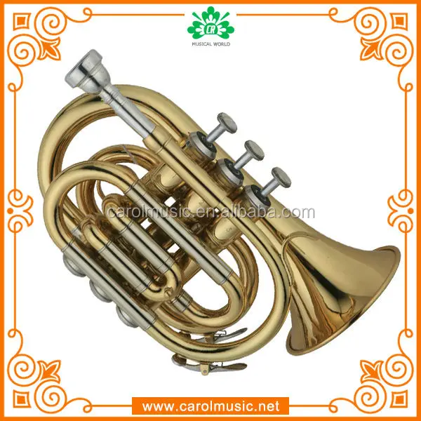 TR104 Professional Bb Pocket Trumpet with Cupronickel Tuning Pipe