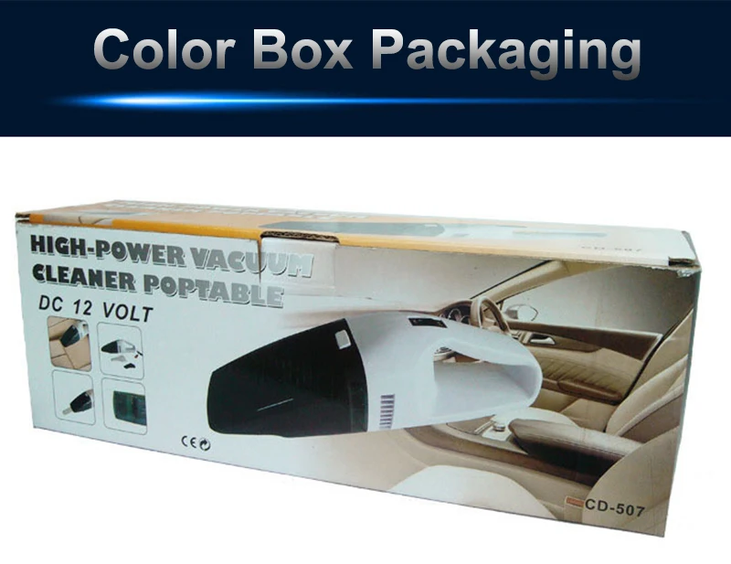 Портативный дешевый автомобильный пылесос для влажной и сухой уборки, 100 Вт, 12 В постоянного тока