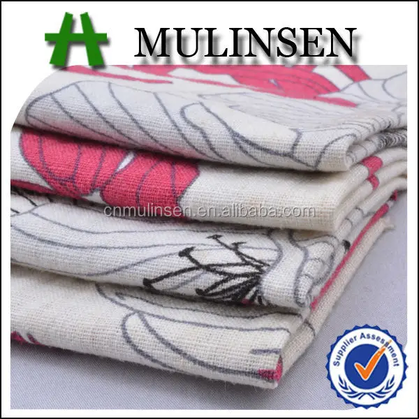 
Mulinsen Textile Best Selling 10s*10s Woven Printed 45 55 Viscose Linen Fabric  (60069052287)