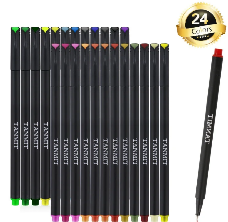 2019 new item hot in Amazon  0.38mm colorful fineliner pen,Graphic Fineliner, color marker pen