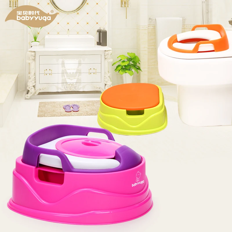 
3 in 1 Eco-friendly PP colorful baby toilet poo potty stool trainer 