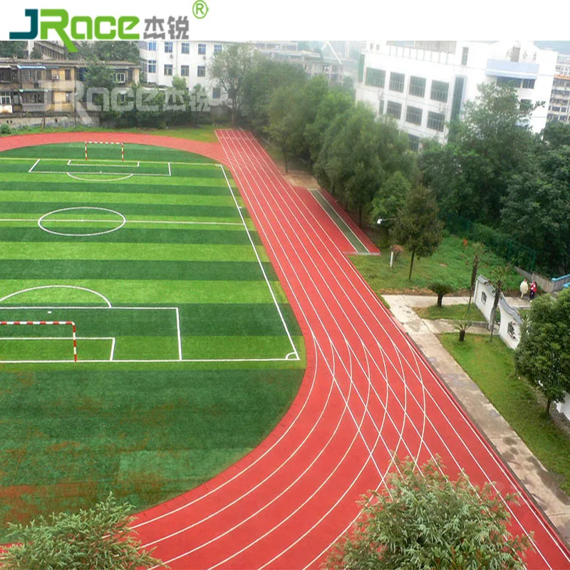 Wear-resisting Plastic Racetrack Sports Flooring Rubber Running Tracks Material For Sports Field