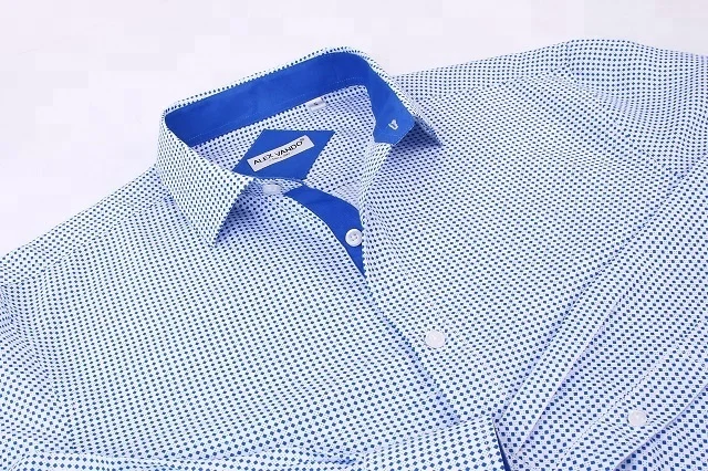 Лидер продаж, Мужская классическая рубашка из 300 хлопка с воротником-стойкой и длинными рукавами, купон наличных денег на $ 100%