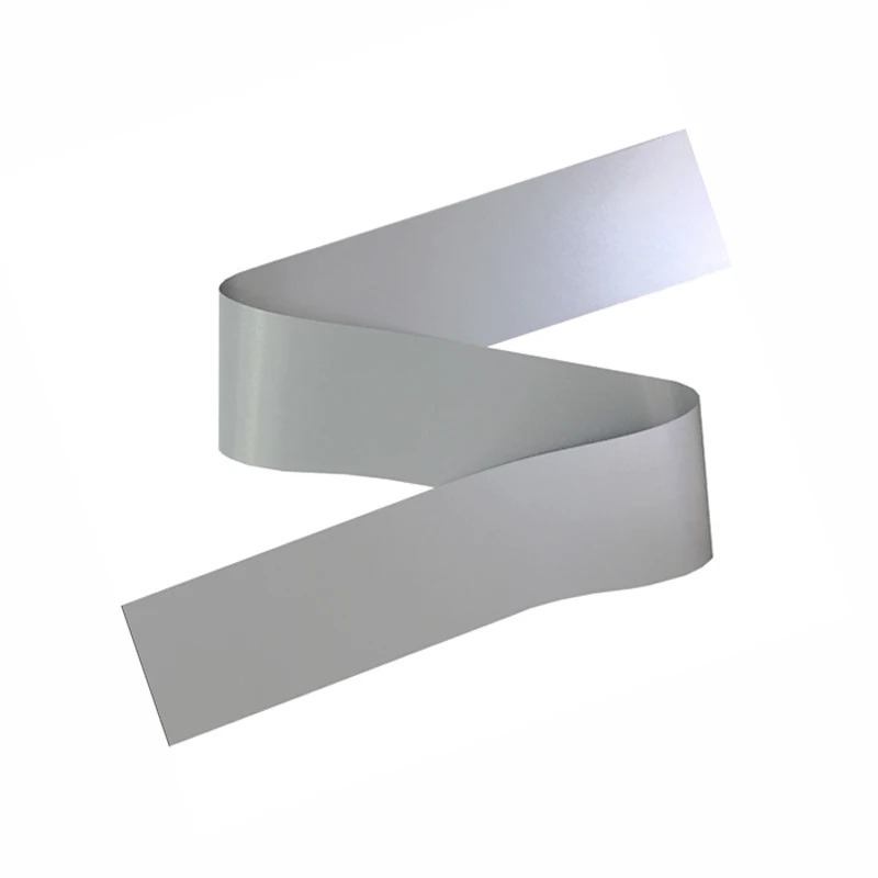 HCLITE 100% EN20471 Polyester Grey Vinyl Fabric Reflective Stripes for clothing