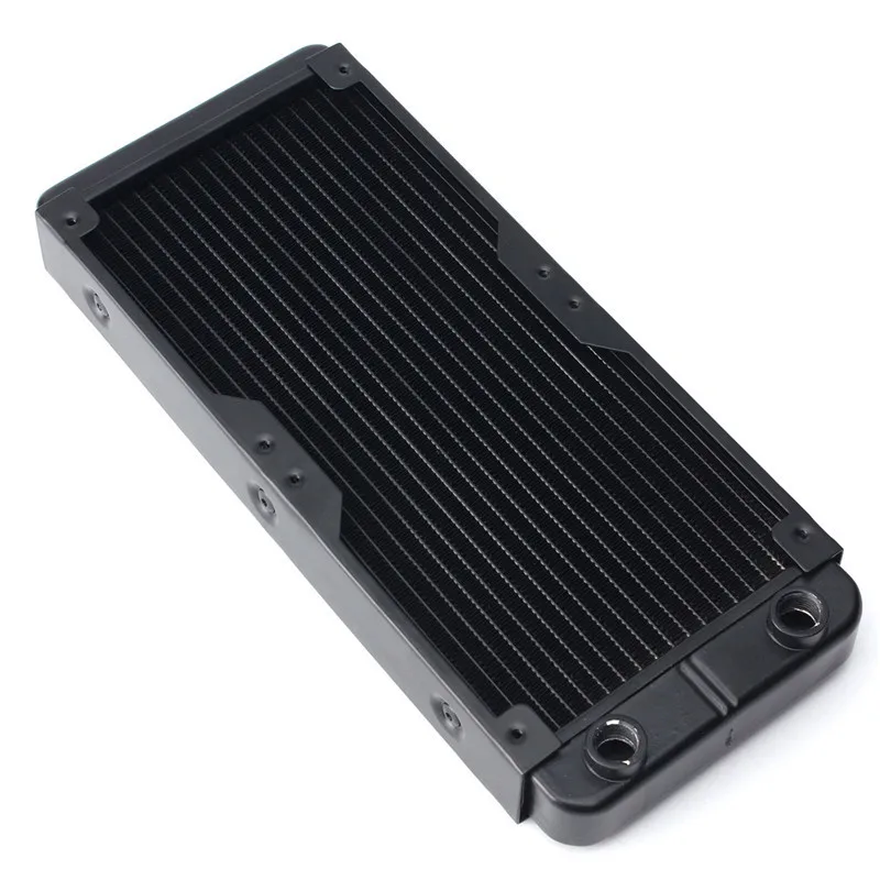 Computer Radiator Water Cooling Radiator 240 MM Aluminum Water Cooler 18 Tubes Heat Exchanger CPU Heat Sink For Laptop Desktop