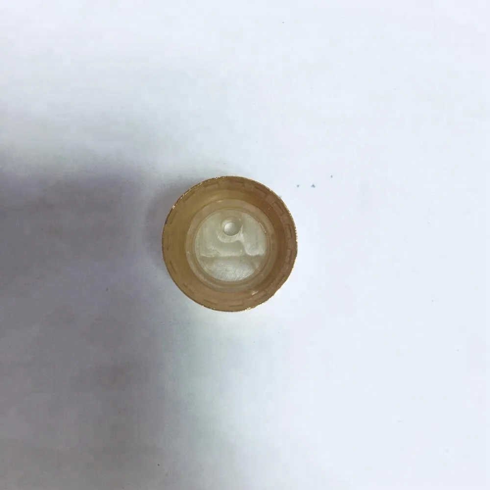 
PP aluminum shinny gold disc top cap for bottle wholesale 