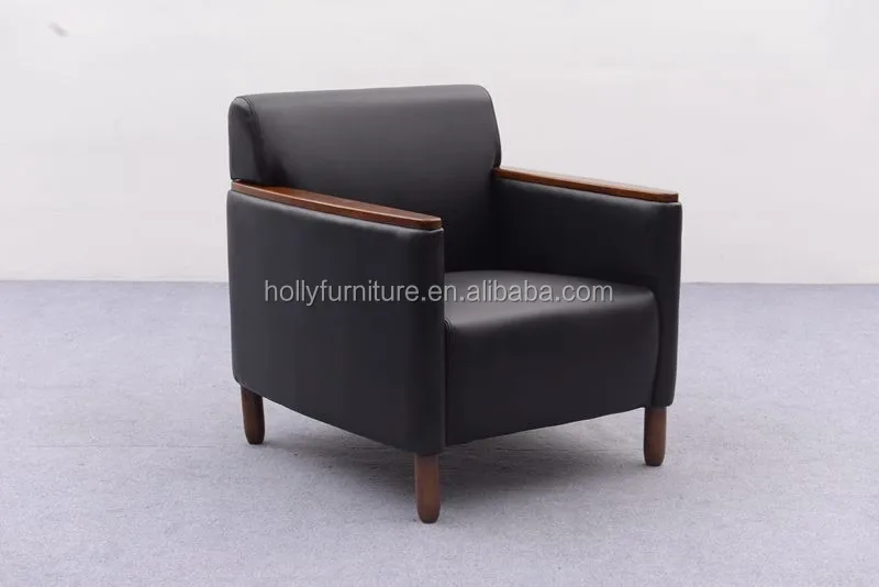 Hollyfurniture HL-8056 грецкого ореха деревянный подлокотник кожаный