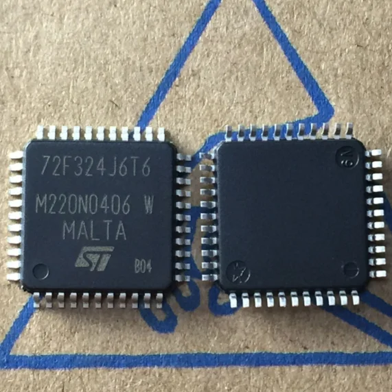 New original ST72F324J6T6 QFP44 MCU 8-bit ST7 ST7 CISC 32KB Flash 5V stock