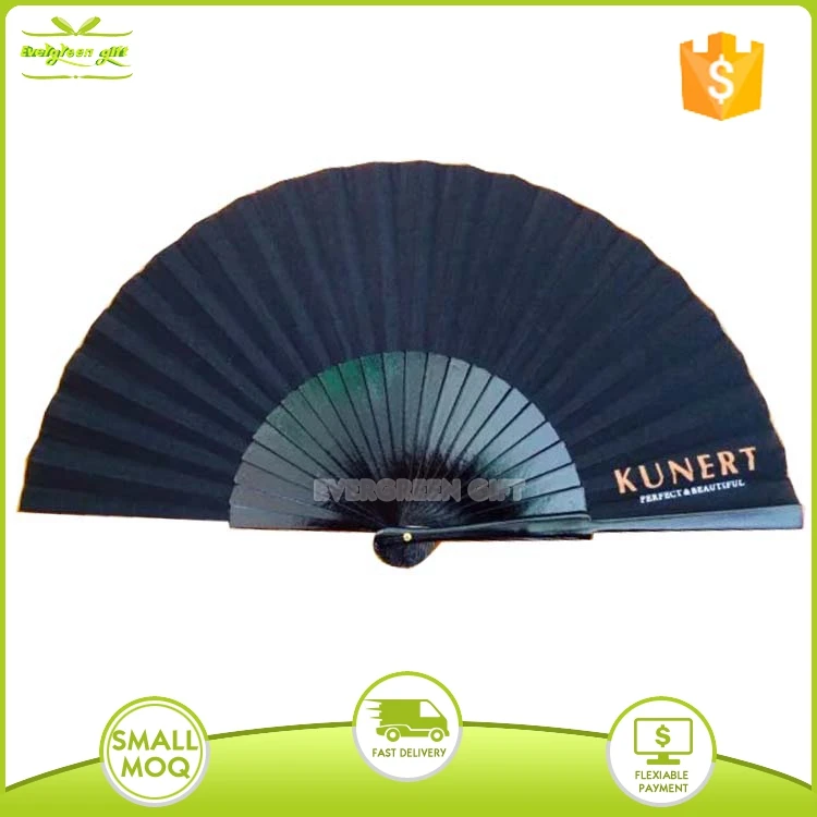 Персонализированные деревянные ребра ручные вентиляторы оптом