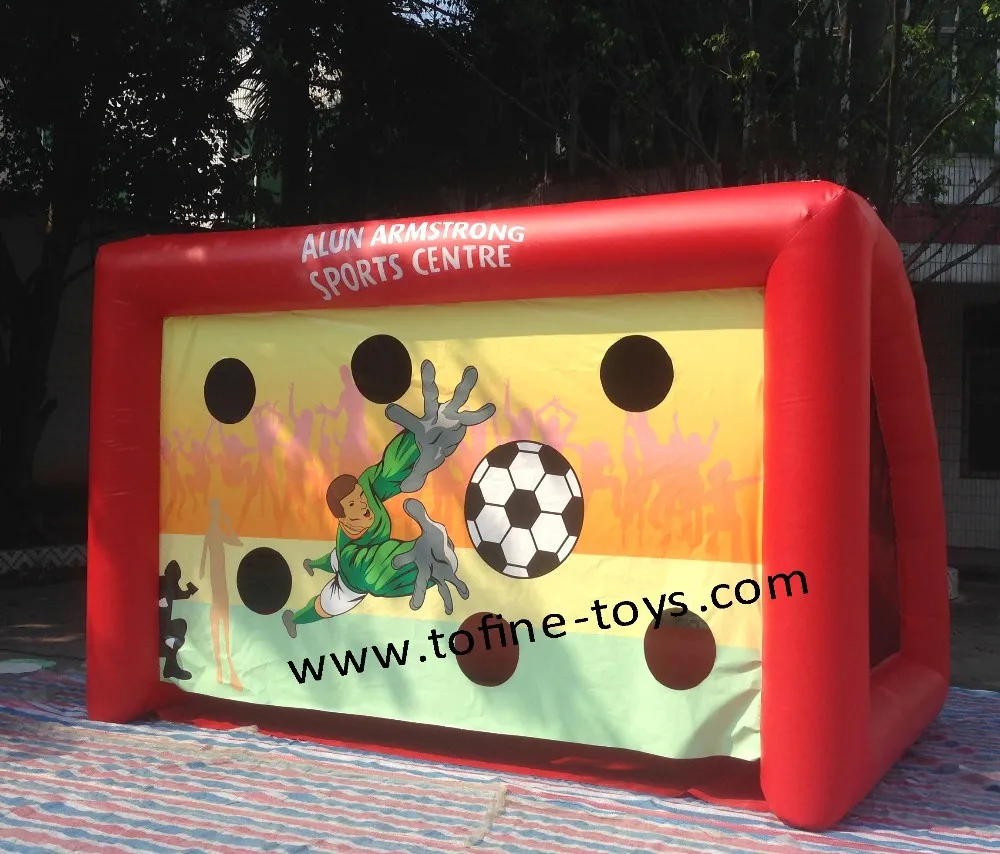inflatable penalty shootout game football soccer goal challenge