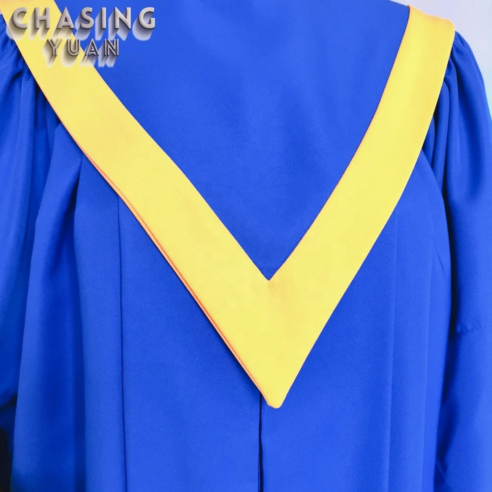 Unisex Modern Church Choir Robes Designs with a Reversible Stole