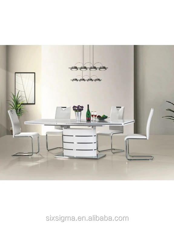white high glossy dining sets