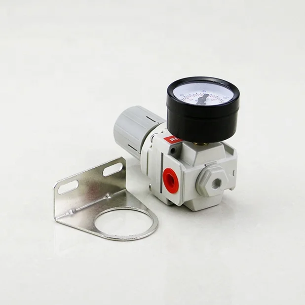 SMC Type AR2000-02 1/4 air source treatment unit pneumatic air pressure regulator with gauge