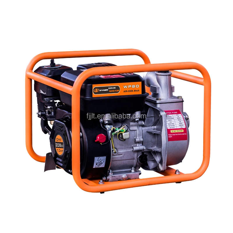 JLT Китай WP80 2 дюймов Электрический старт бензиновый водяной насос с JP170 7HP двигателя