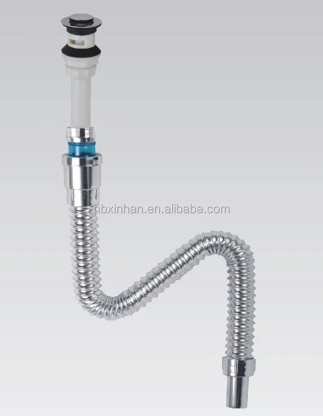 flexible stainless steel pipe for wash basin,bathroom plastic pipe with deodorant