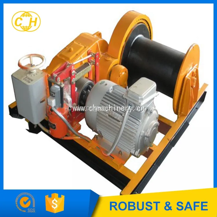 electric hoist winch for lifting and pulling in construction site