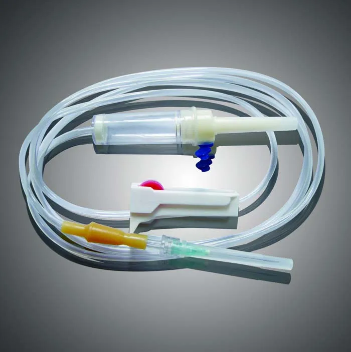 Medical and Disposable Sterilized Hypodermic IV Infusion Set with Luer Slip or Luer Lock on the Needle