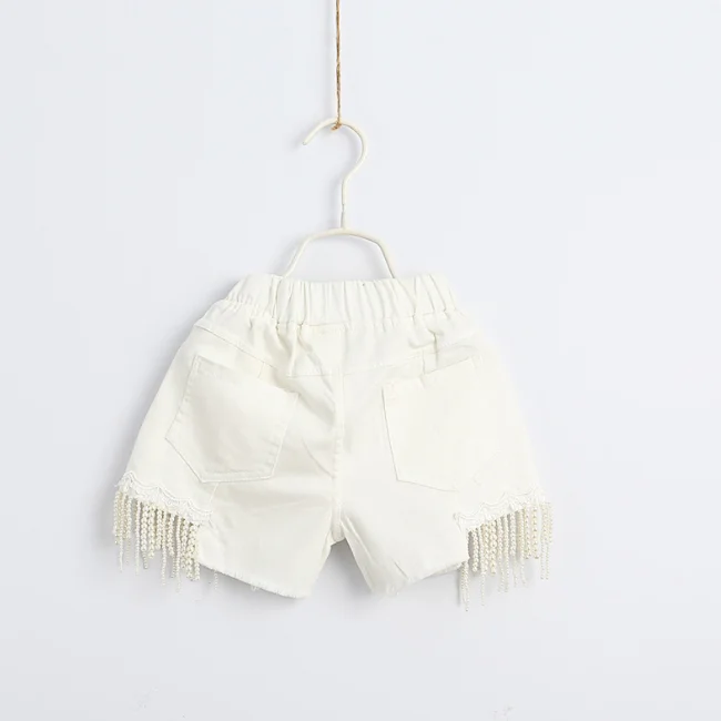 
PHB 60618 white color children 2019 new summer girls shorts jeans 