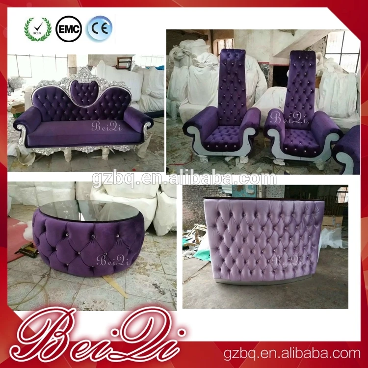 
Hot sale uwedding chairs used nail salon king throne pedicure chair with wooden base 