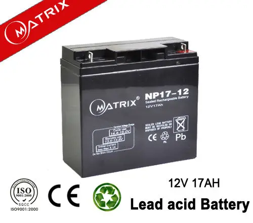 
Lead acid Chinese segway battery 12v 17ah 