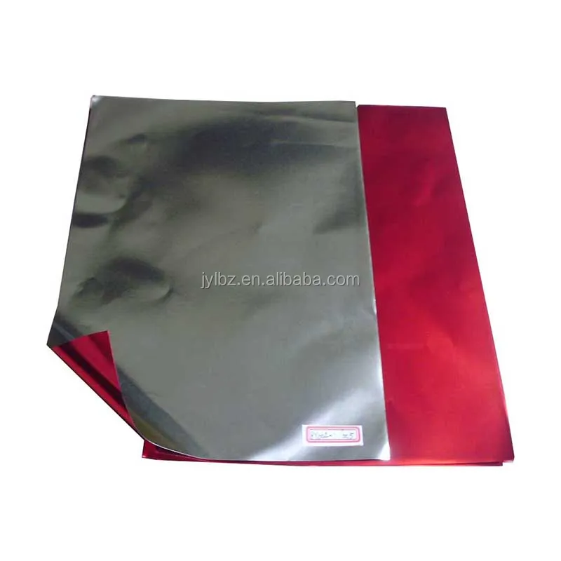 
Gold colored printing embossed aluminum foil coated paper metallic paper for christmas gift wrap 