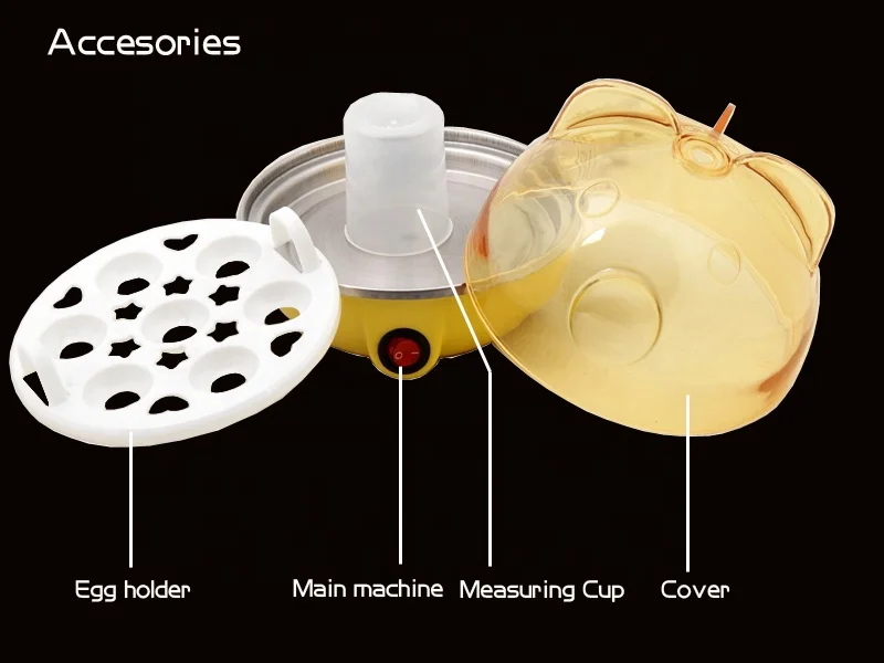 CE approved stainless steel egg master with 7 eggs capacity