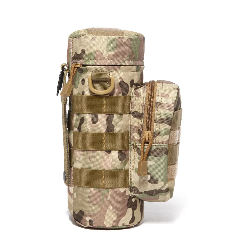 0101 Custom wholesale Fashion Cheap Outdoor Camouflage Tactical Molle Gym Men Sling Belt Water Bottle Pouch