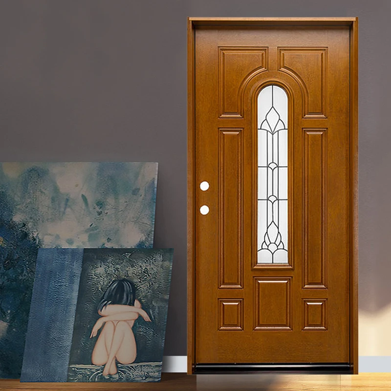 Cheap Price Pvc Bathroom Door Glass Interior Pvc Toilet  Door