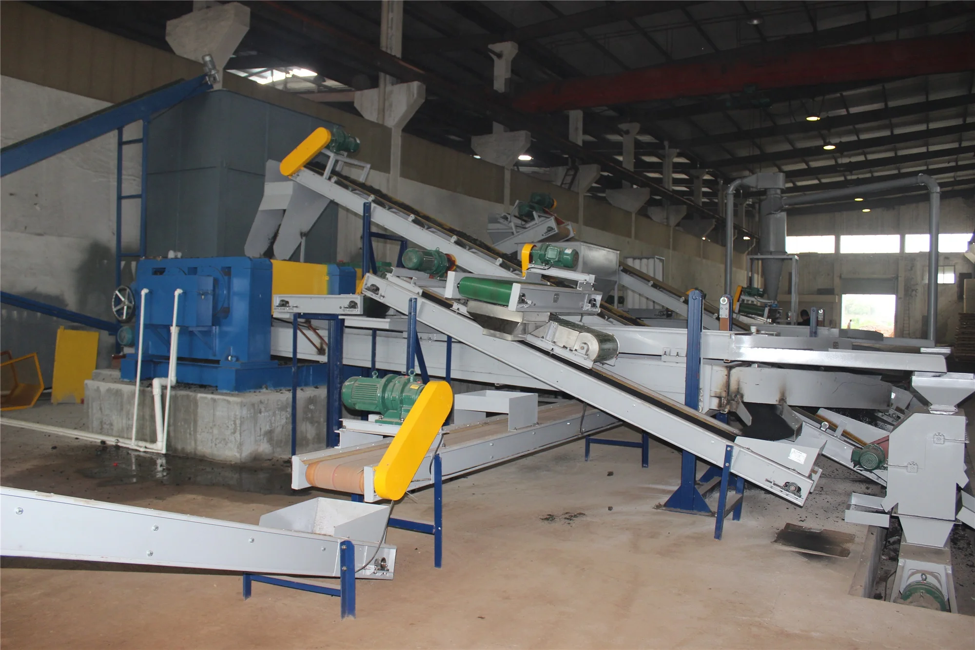 
Rubber processing waste tires recycling machine line 