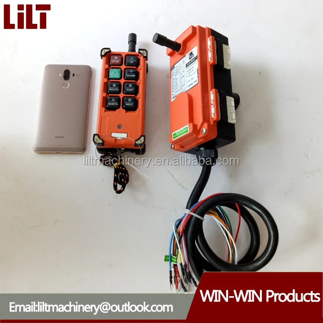 Industrial overhead crane radio remote control systems