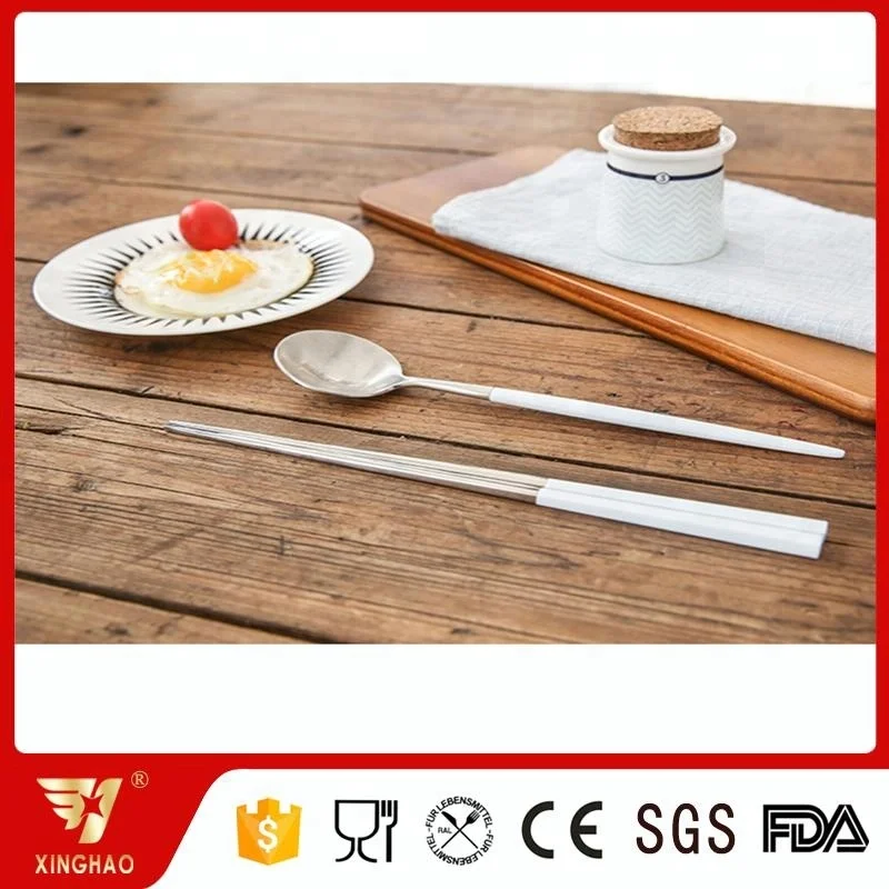 Korean Style High Mirror Polish Black Gold Stainless Steel Chopsticks for Wedding Gift