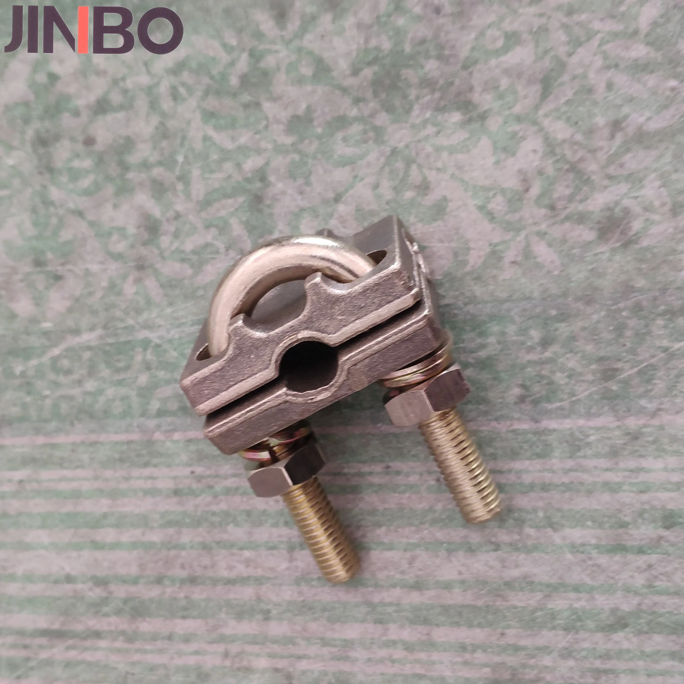 Electric Earthing Materials Brass U Bolt Clamp for Earth rod to Cable