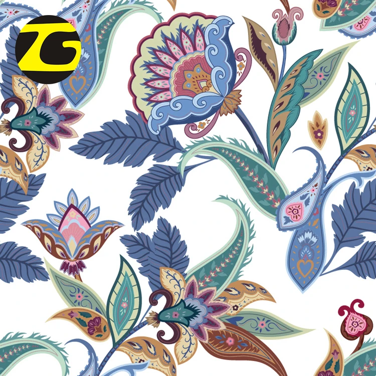 Good touch 16mm crepe printed watered silk fabric for lady dress