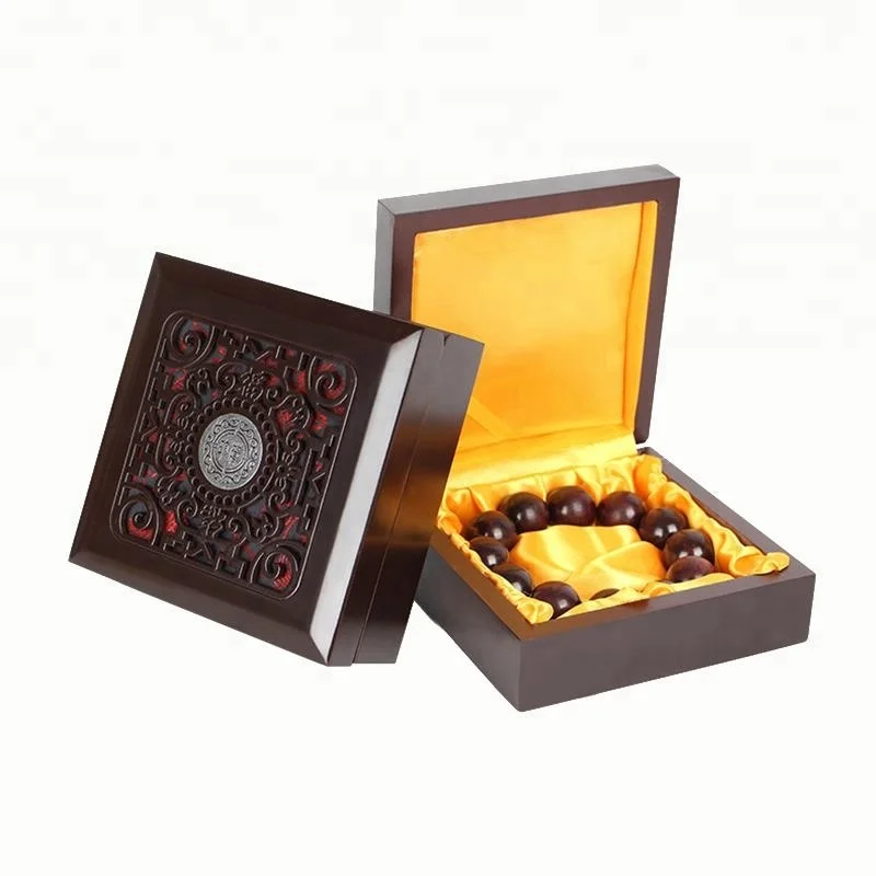 Custom Logo MDF Wooden Box Jewelry Packaging Boxes
