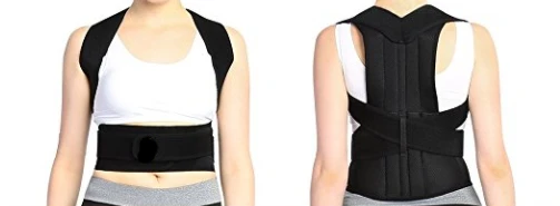 Women and Men Back Brace Lumbar Support Back and Shoulder Brace Posture Corrector