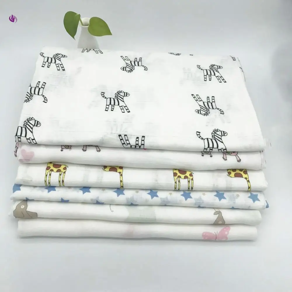 
Wholesale baby cotton bamboo muslin gauze fabrics for blanket cloths 