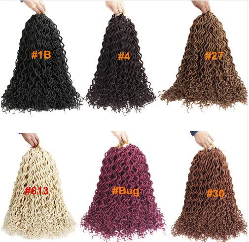 African Extension Jumbo Braiding Braid wave faux locs Synthetic Micro Kinky Twist Hair