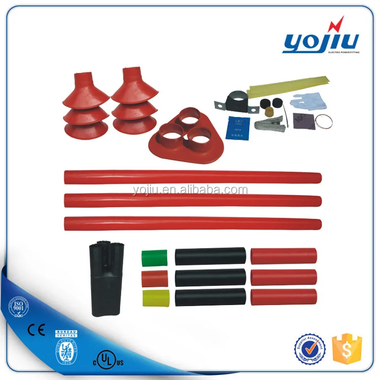 Электрический кабель аксессуары 11KV 3-Cores тепла Shinkable открытый Terminational комплекты