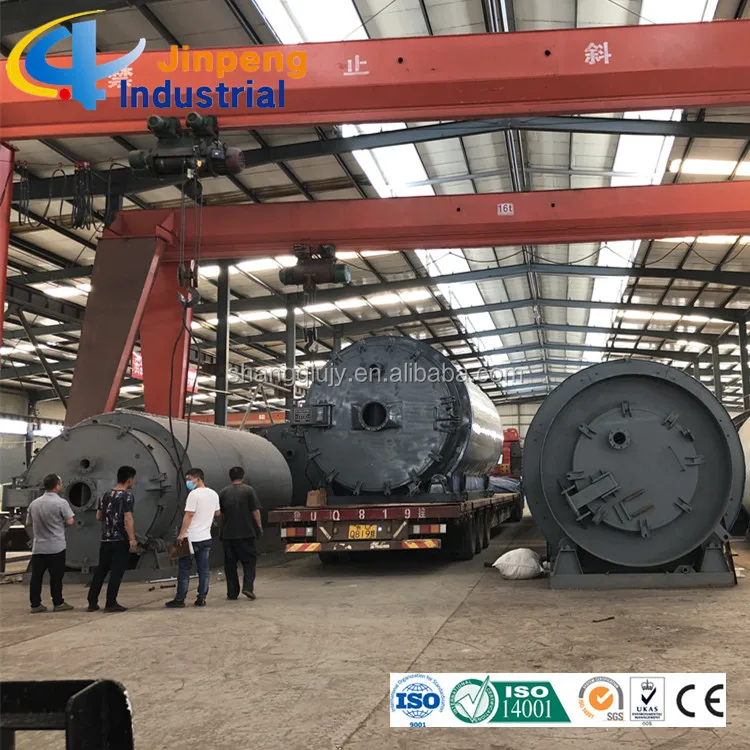 Fully automatic plastic rubber pyrolysis plant continuous carbonization furnace