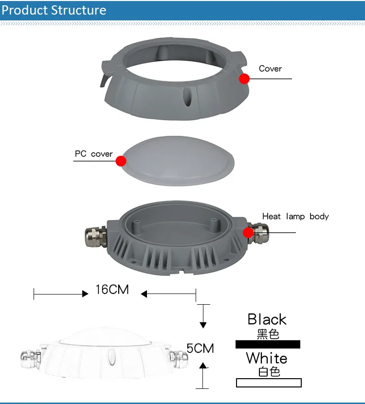 outdoor wall light housing led landscape light housing