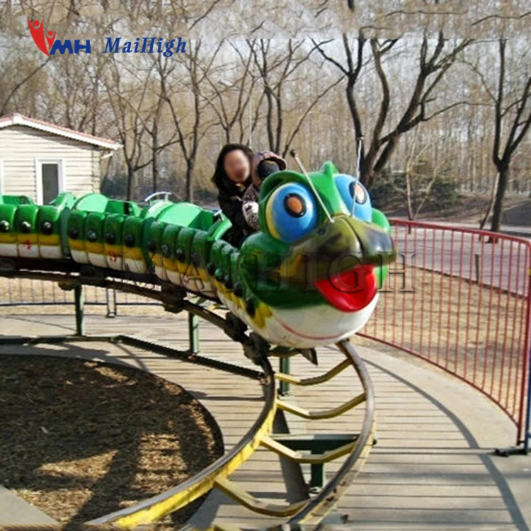 Factory Direct Amusement Equipment Fruit Worm Roller Coaster