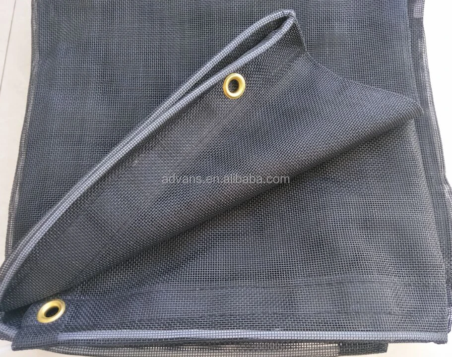 
10 oz 1*1 Heavy Duty Weave Vinyl Woven PVC COATED MESH Dump TRUCK COVER TARP Manufacturer From China 
