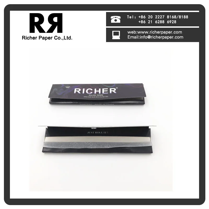  Richer brand arabic gum cigarette rolling paper quality as