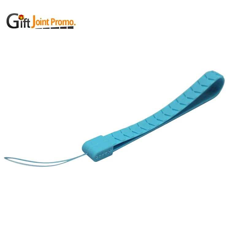 
Custom Logo Printed Colours Silicone Lanyard for Mobile Phone 
