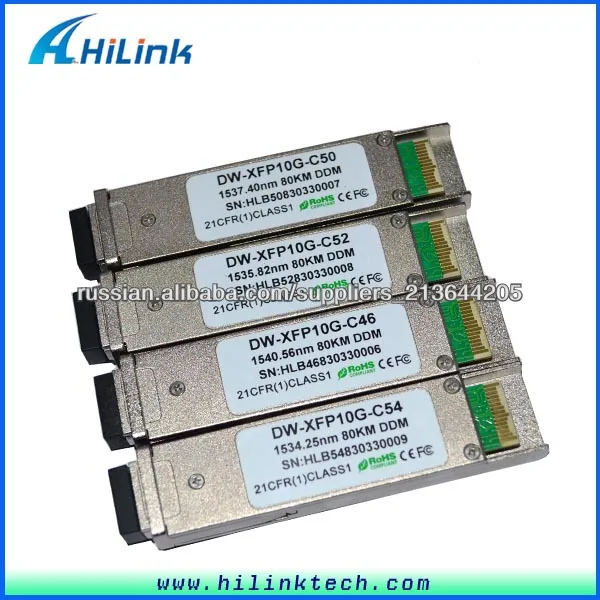 Оптический трансивер 80km 10G DWDM XFP модуль