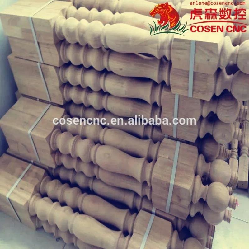 Cad cam wood lathe machine with COSEN CNC own patented control system