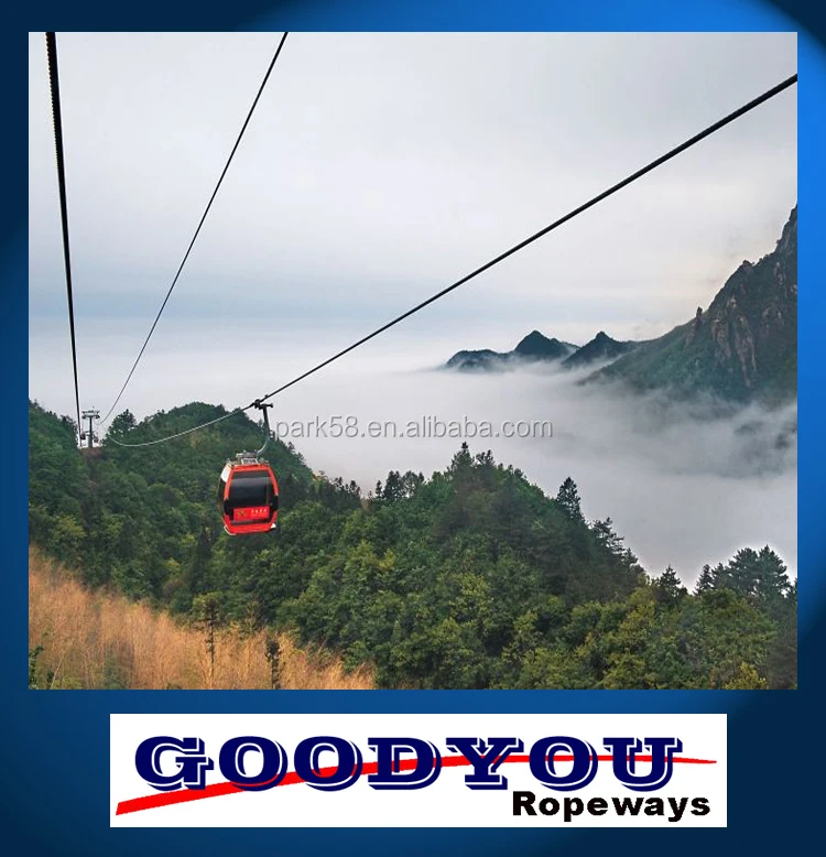 HIGH ALTITUDE Detachable Gondola passenger cable car Ropeways manufacturers