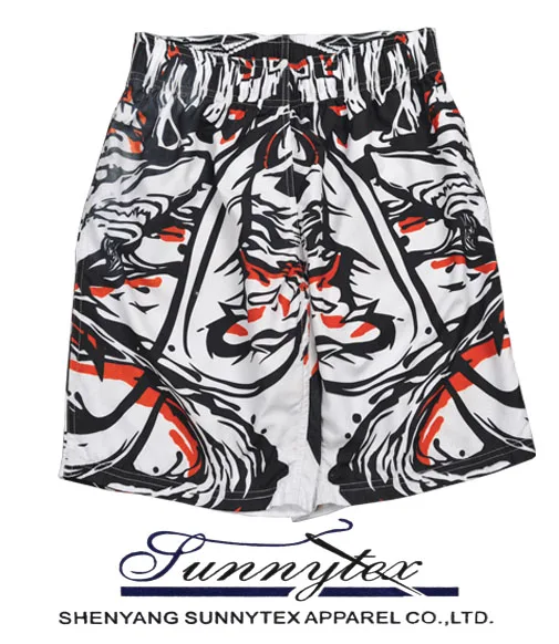 Pattern Swimwear Shorts Print Beach Sea Summer OEM Service 100% Polyester Vacation Man Boy Adult Male Board Shorts EU