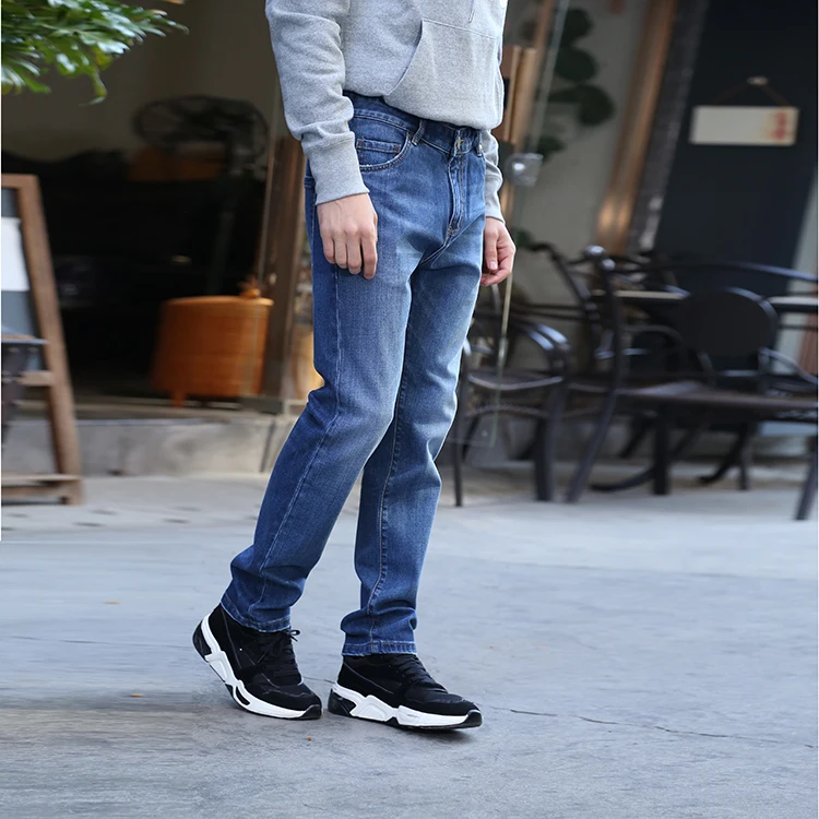 Men Stretch Denim jeans Pants Biker Trousers Original baggy Straight Leg Jeans for men Manufacturer wholesale